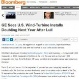 GE Sees U.S. Wind-Turbine Installs Doubling Next Year After Lull
